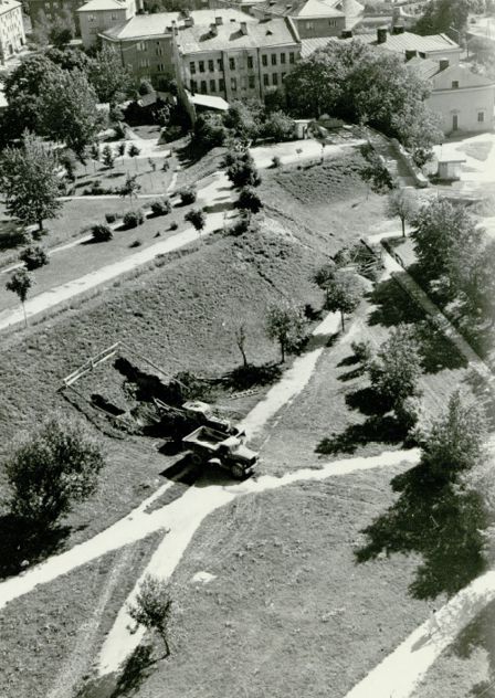 Южная сторона бастиона Триумф до начала реставрации.фото 1973 года (ист. http://register.muinas.ee/)